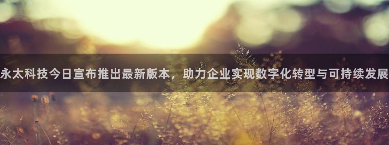 永太科技今日宣布推出最新版本，助力企业实现数字化转型与可持续发展
